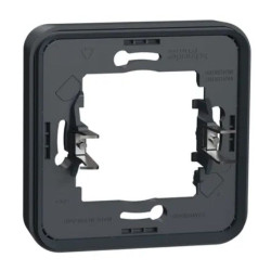 Одномісна рамка Schneider Electric MUR34108 із затискачами IP55 (чорний)