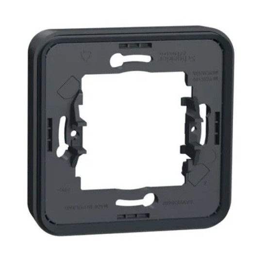 Одномісна рамка Schneider Electric MUR34107 IP55 (чорний)