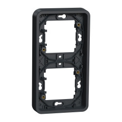 Вертикальна 2-постова рамка Schneider Electric MUR34151 IP55 (чорний)