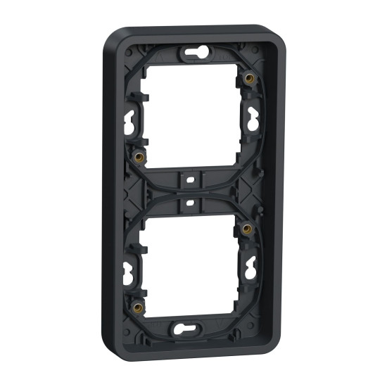 Вертикальна 2-постова рамка Schneider Electric MUR34151 IP55 (чорний)