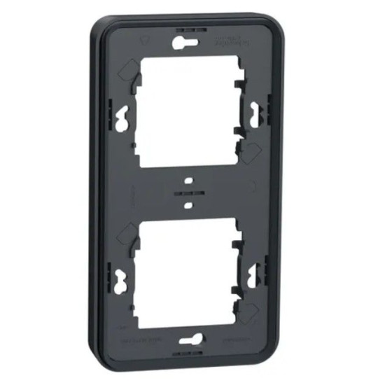 Вертикальна 2-постова рамка Schneider Electric MUR34151 IP55 (чорний)