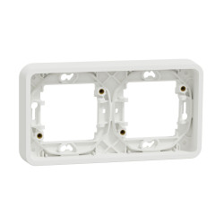 Горизонтальна 2-постова рамка Schneider Electric MUR39101 IP55 (біла)