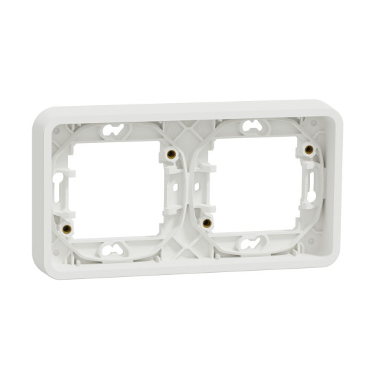 Горизонтальна 2-постова рамка Schneider Electric MUR39101 IP55 (біла)