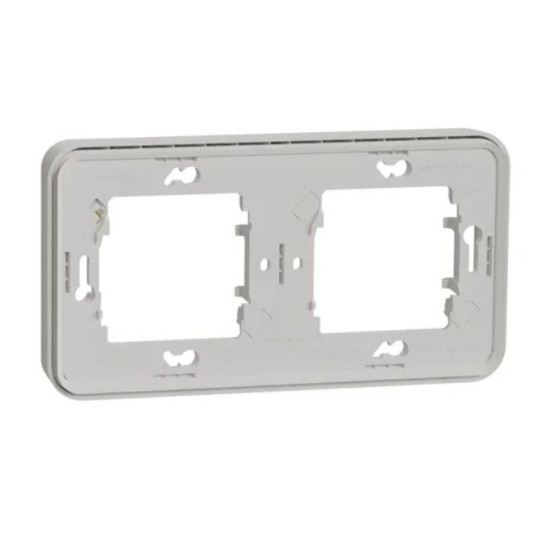 Горизонтальна 2-постова рамка Schneider Electric MUR39101 IP55 (біла)