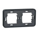Горизонтальна 2-постова рамка Schneider Electric MUR34101 IP55 (чорний)