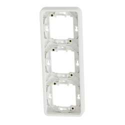 Вертикальна 3-постова рамка Schneider Electric MUR39109 IP55 (біла)