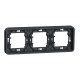 Горизонтальна 3-постова рамка Schneider Electric MUR34109 IP55 (чорний)