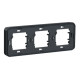 Горизонтальна 3-постова рамка Schneider Electric MUR34109 IP55 (чорний)