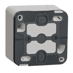 Накладна розетка Schneider Electric MUR39034 із з/к та шторками IP55 (біла)