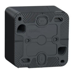 Накладна розетка Schneider Electric MUR36034 із з/к та шторками IP55 (чорний)