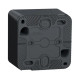 Накладна розетка Schneider Electric MUR36034 із з/к та шторками IP55 (чорний)