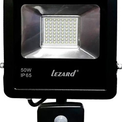 Алюмінієвий LED прожектор Lezard (PAL6550S) 50Вт 6500K 4000Лм IP65 з датчиком руху