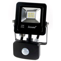 Алюмінієвий LED прожектор Lezard (PAL6510S) 10Вт 6500K 800Лм IP65 з датчиком руху