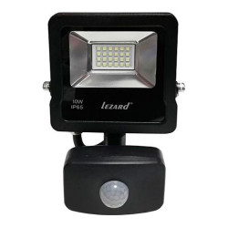 Алюмінієвий LED прожектор Lezard (PAL6510S) 10Вт 6500K 800Лм IP65 з датчиком руху