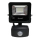 Алюмінієвий LED прожектор Lezard (PAL6510S) 10Вт 6500K 800Лм IP65 з датчиком руху
