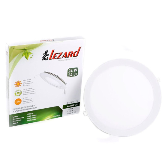 Круглий світильник Lezard (464RRP-24) 24Вт 6400K 1910Лм