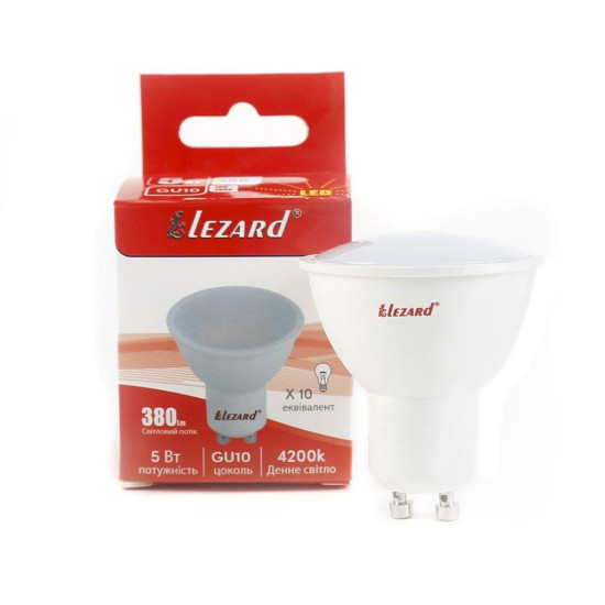 Світлодіодна лампа Lezard (442-GU10-05) 5Вт MR16 GU10 4200K