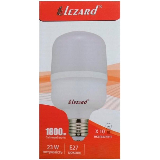 Світлодіодна лампа Lezard (442-T80-2723) 23Вт E27 T80 4200K