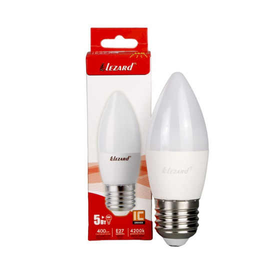 Світлодіодна лампа Lezard Candle (N442-B35-2705) 5Вт E27 B35 220В 4200K