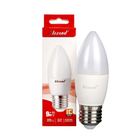 Світлодіодна лампа Lezard Candle (N442-B35-2709) 9Вт E27 B35 220В 4200K
