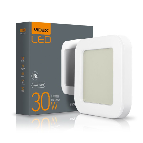 Квадратний LED світильник Videx Art 30Вт 5000K IP65 (VL-BHFS-305)