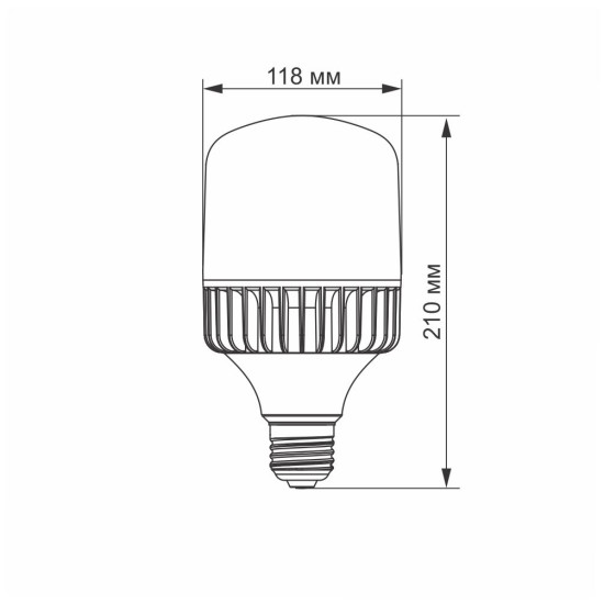 Світлодіодна лампа Videx A118 E27 50Вт 5000K (VL-A118-50275)
