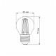 Світлодіодна філаментна лампа Videx Filament G45F E27 6Вт 3000K (VL-G45F-06273)