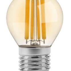 Світлодіодна філаментна лампа Videx Filament G45FA E27 6Вт 2200K (VL-G45FA-06272) бронза