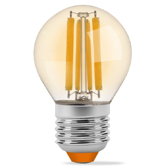 Світлодіодна філаментна лампа Videx Filament G45FA E27 6Вт 2200K (VL-G45FA-06272) бронза