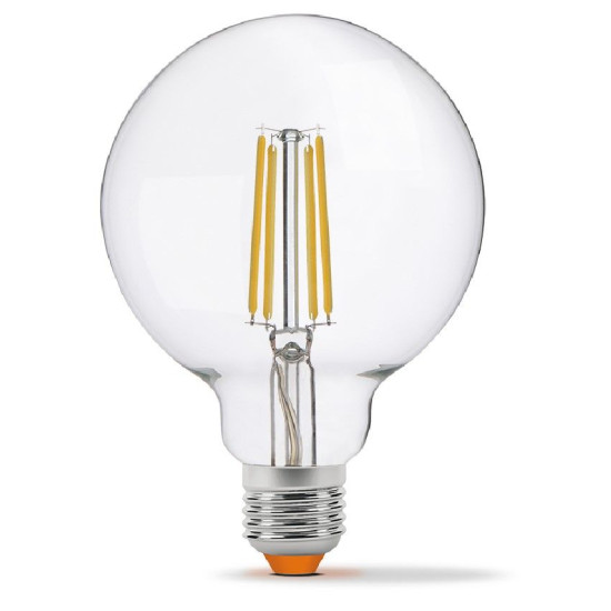 Диммована філаментна лампа Videx Filament G95FD E27 7Вт 4100K (VL-G95FD-07274)