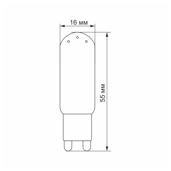 Cіліконова LED лампа Videx G9S G9 4Вт 4100K (VL-G9S-04224)