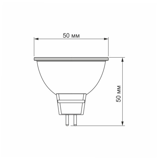 Світлодіодна лампа Videx MR16e GU5.3 3Вт 4100K (VL-MR16e-03534)