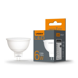 Світлодіодна лампа Videx MR16e GU5.3 6Вт 3000K (VL-MR16e-06533)