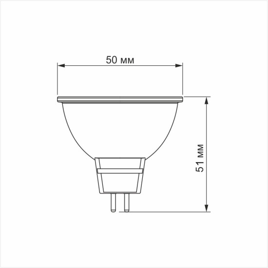 Світлодіодна лампа Videx MR16e GU5.3 8Вт 4100K (VL-MR16e-08534)