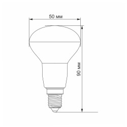 Світлодіодна лампа Videx R50e E14 6Вт 3000K (VL-R50e-06143)