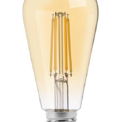 Диммована філаментна лампа Videx Filament ST64FAD E27 6Вт 2200K (VL-ST64FAD-06272) бронза