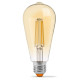 Диммована філаментна лампа Videx Filament ST64FAD E27 6Вт 2200K (VL-ST64FAD-06272) бронза
