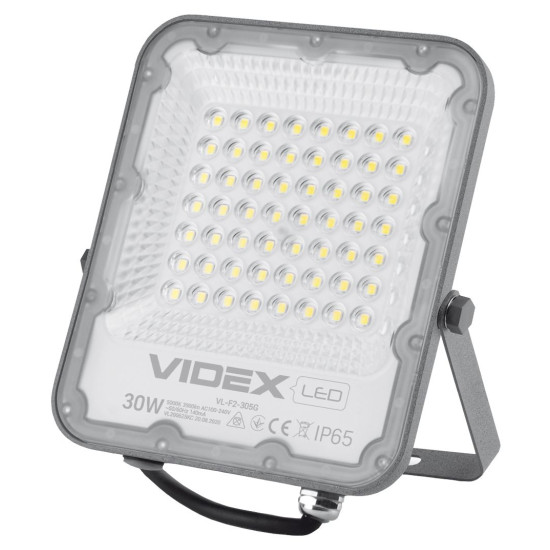 LED прожектор Videx Premium F2 30Вт 5000K (VL-F2-305G)