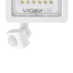 LED прожектор Videx F2e 10Вт 5000K (VL-F2e105W-S) з датчиком руху та освітленості