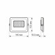 LED прожектор Videx F2e 20Вт 5000K (VL-F2e-205W)