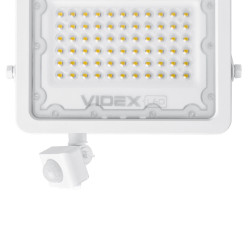 LED прожектор Videx F2e 50Вт 5000K (VL-F2e505W-S) з датчиком руху та освітленості