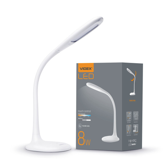 Настільний LED світильник Videx 8Вт 3000-5500K (VL-TF03W)