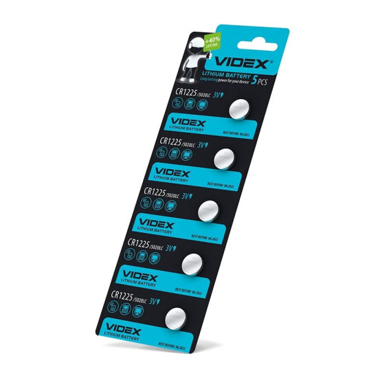 Літієва батарея Videx CR1225 (CR1225 5pc) 5 шт