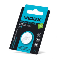 Літієва батарея Videx CR2016 (CR2016 1B) 1 шт