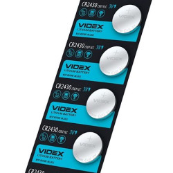 Літієва батарея Videx CR2430 (CR2430 5pc) 5 шт