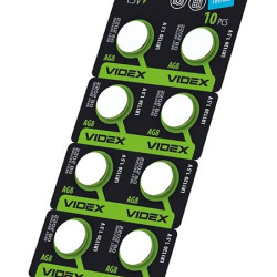 Годинникова батарея Videx AG8/LR1120 (AG8/10B/1.5V) 10 шт