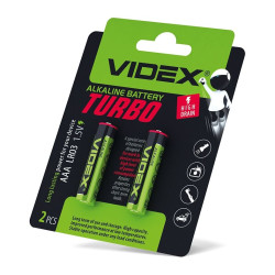Лужна батарея Videx Turbo LR03 (LR03T/AAA 2B) 2 шт