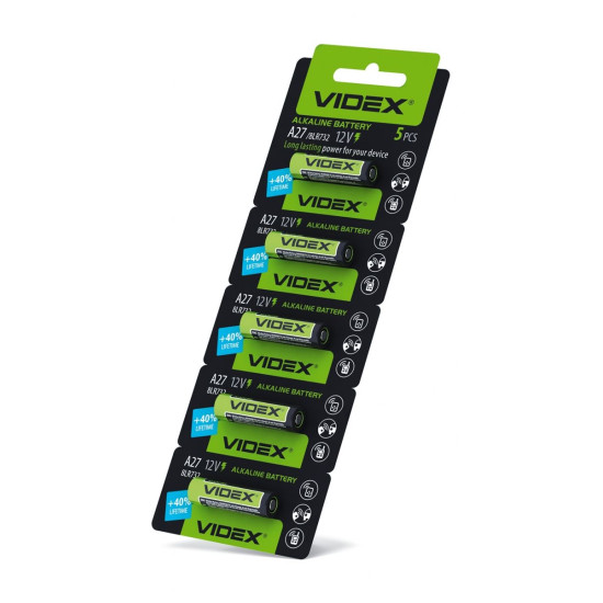 Лужна батарея Videx (А27 5pcs BC) 5 шт