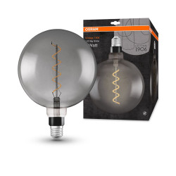 Світлодіодна лампа Osram 1906 LED GLОBE 5W/818 230V FIL сіра E27 4х1 (4058075269927)