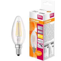 Диммована лампа Osram LS CL B60 DIM 5W/827 230V FIL E14 wo CE (4058075230354)